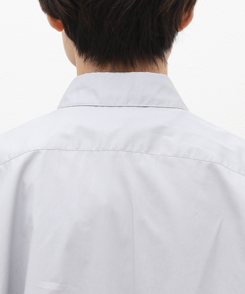 allery(アレリー)の「【allery / アレリ―】レギュラーカラー ショートスリーブシャツ(シャツ/ブラウス・メンズ・ホワイト/ブラック/グレー/サックスブルー・SMALL/MEDIUM/LARGE)」の7枚目の写真