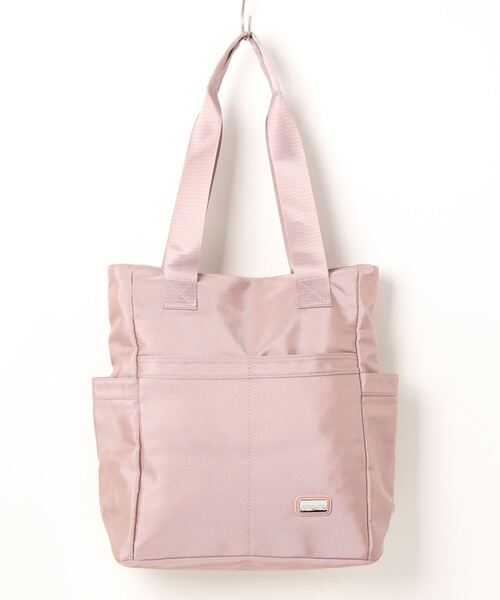 STYLEBLOCK（スタイルブロック）の「ポケット付きトートバッグ（トートバッグ・レディース・ブラック/ダークブルー/オレンジ/パープル/ライトパープル/シャンパン・FREE）」の6枚目の写真