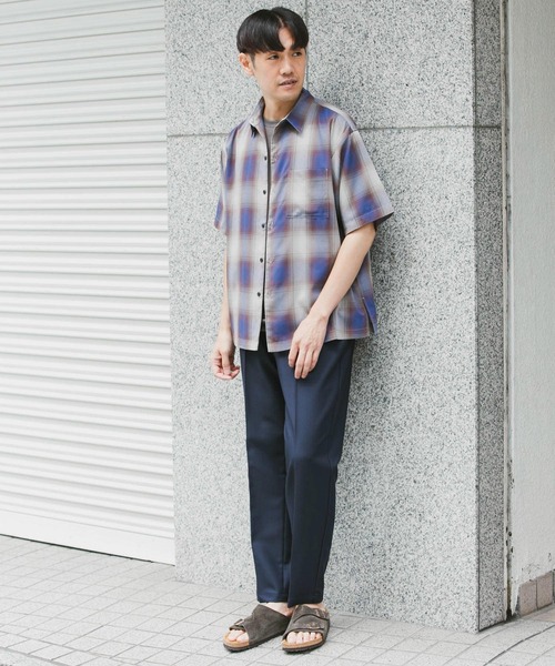 URBAN RESEARCH DOORS(アーバンリサーチドアーズ)の「T/Rオンブレチェックシャツ(シャツ/ブラウス・メンズ・ブラウン系その他/チャコールグレー・LARGE/MEDIUM)」の18枚目の写真