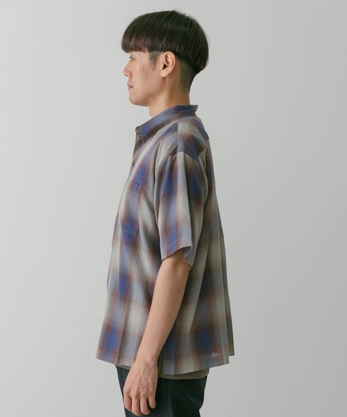 URBAN RESEARCH DOORS(アーバンリサーチドアーズ)の「T/Rオンブレチェックシャツ(シャツ/ブラウス・メンズ・ブラウン系その他/チャコールグレー・LARGE/MEDIUM)」の19枚目の写真