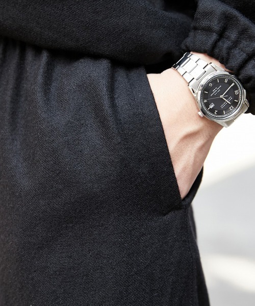 marka（マーカ）の「marka / マーカ：TRACK PANTS - 2/32 wool soft flannel -：M23C-12PT01C[COR]（その他パンツ・メンズ・ブラック・1/2）」の8枚目の写真