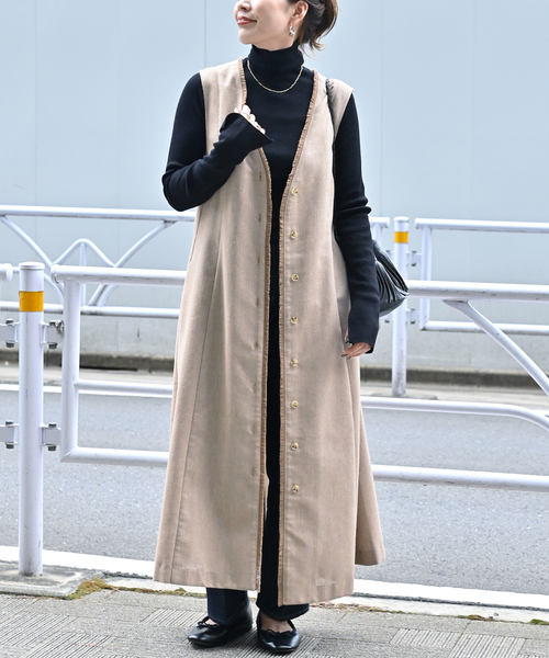 B.C STOCK（ベーセーストック）の「ツイードベストワンピース