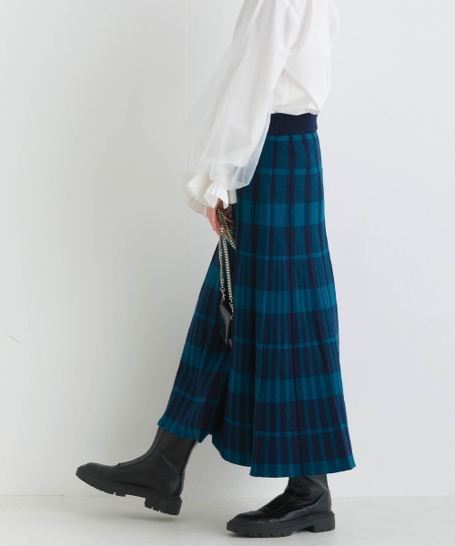 PICCIN（ピッチン）の「【WEB限定】チェック柄ニットスカート（スカート・レディース・グリーン/ブラック・L/M）」の21枚目の写真