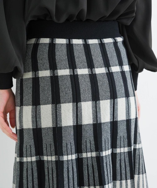PICCIN（ピッチン）の「【WEB限定】チェック柄ニットスカート（スカート・レディース・グリーン/ブラック・L/M）」の9枚目の写真
