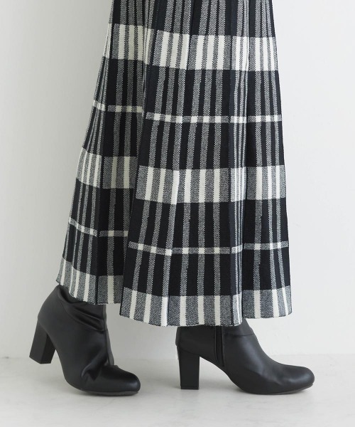 PICCIN（ピッチン）の「【WEB限定】チェック柄ニットスカート（スカート・レディース・グリーン/ブラック・L/M）」の8枚目の写真