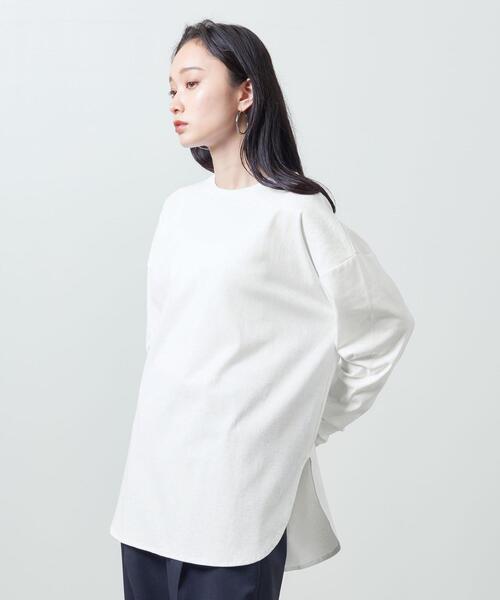 MARW UNITED ARROWS(マルゥ ユナイテッドアローズ)の「<MARW UNITED ARROWS>クルーネック ロングスリーブ カットソー(Tシャツ/カットソー・レディース・ブラック/ホワイト・FREE)」の10枚目の写真