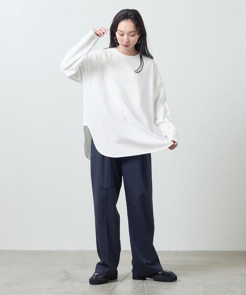 MARW UNITED ARROWS(マルゥ ユナイテッドアローズ)の「<MARW UNITED ARROWS>クルーネック ロングスリーブ カットソー(Tシャツ/カットソー・レディース・ブラック/ホワイト・FREE)」の14枚目の写真