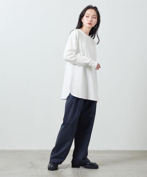 MARW UNITED ARROWS(マルゥ ユナイテッドアローズ)の「<MARW UNITED ARROWS>クルーネック ロングスリーブ カットソー(Tシャツ/カットソー・レディース・ブラック/ホワイト・FREE)」の15枚目の写真