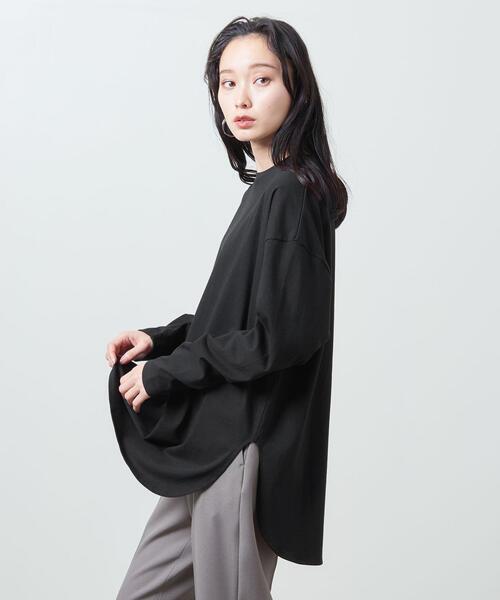 MARW UNITED ARROWS(マルゥ ユナイテッドアローズ)の「<MARW UNITED ARROWS>クルーネック ロングスリーブ カットソー(Tシャツ/カットソー・レディース・ブラック/ホワイト・FREE)」の19枚目の写真