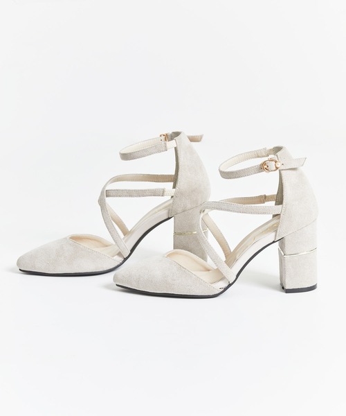 NOELA（ノエラ）の「クロスベルトパンプス（パンプス・レディース・ブラック/グレー/オフホワイト・S/M/L）」の4枚目の写真