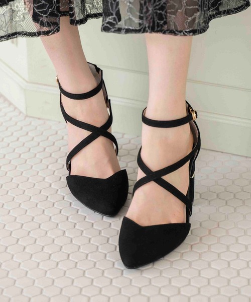 NOELA（ノエラ）の「クロスベルトパンプス（パンプス・レディース・ブラック/グレー/オフホワイト・S/M/L）」の7枚目の写真