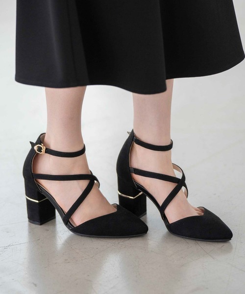 NOELA（ノエラ）の「クロスベルトパンプス（パンプス・レディース・ブラック/グレー/オフホワイト・S/M/L）」の8枚目の写真