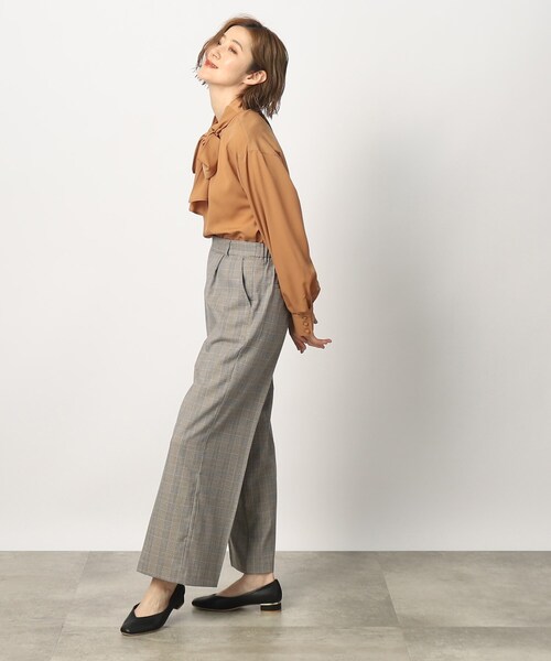 grove(グローブ)の「◆綺麗シルエットが叶う楽チンきれいなストレートワイドパンツ(その他パンツ・レディース・ベージュ/ブラック/ブラック系1・02/03/01/05/04)」の13枚目の写真
