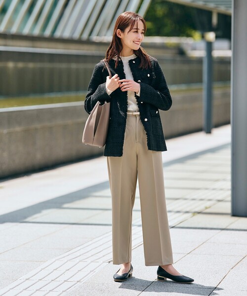 grove(グローブ)の「◆綺麗シルエットが叶う楽チンきれいなストレートワイドパンツ(その他パンツ・レディース・ベージュ/ブラック/ブラック系1・02/03/01/05/04)」の19枚目の写真