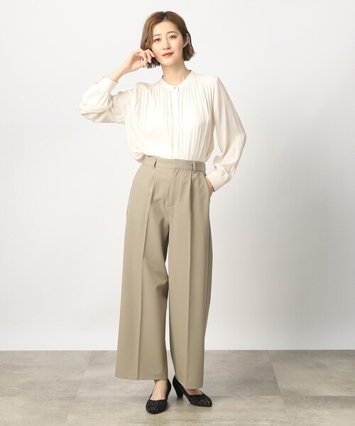 grove(グローブ)の「◆綺麗シルエットが叶う楽チンきれいなストレートワイドパンツ(その他パンツ・レディース・ベージュ/ブラック/ブラック系1・02/03/01/05/04)」の20枚目の写真