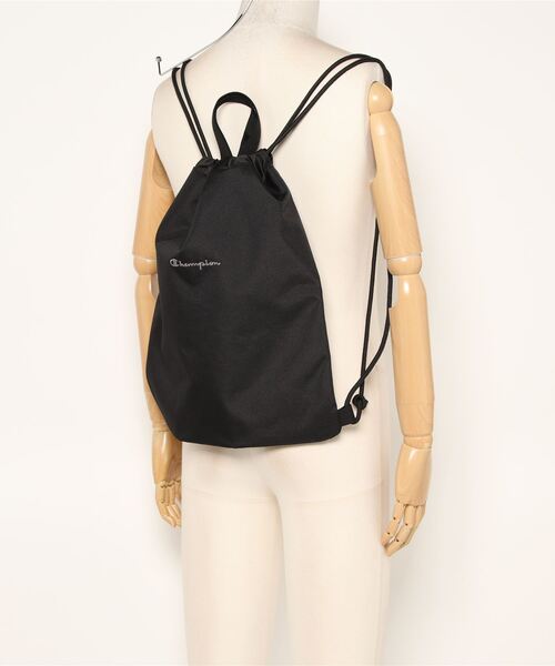 Champion（チャンピオン）の「Champion/チャンピオン グローリー ナップサック ジムバッグ 68201（バックパック/リュック・メンズ・ブラック/グレー/ネイビー・FREE）」の7枚目の写真