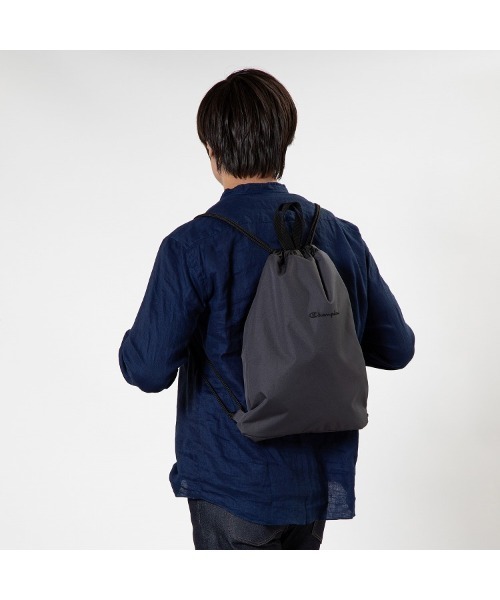 Champion（チャンピオン）の「Champion/チャンピオン グローリー ナップサック ジムバッグ 68201（バックパック/リュック・メンズ・ブラック/グレー/ネイビー・FREE）」の20枚目の写真