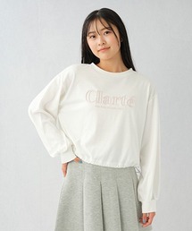 ドロスト3D刺繍長袖Tシャツ