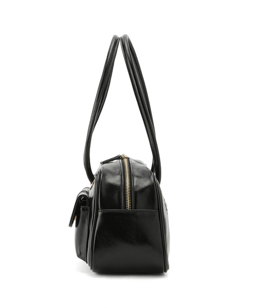 VIS（ビス）の「ダブルポケット横長ボストンバッグ（ボストンバッグ・レディース・シルバー/ブラック・FREE）」の11枚目の写真