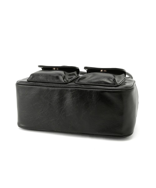 VIS（ビス）の「ダブルポケット横長ボストンバッグ（ボストンバッグ・レディース・シルバー/ブラック・FREE）」の15枚目の写真