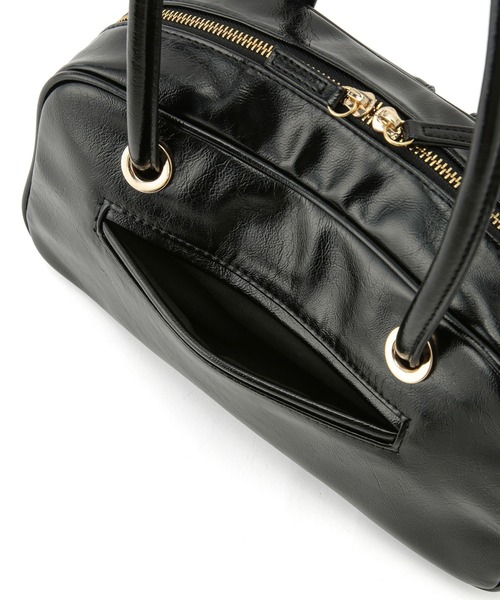 VIS（ビス）の「ダブルポケット横長ボストンバッグ（ボストンバッグ・レディース・シルバー/ブラック・FREE）」の16枚目の写真