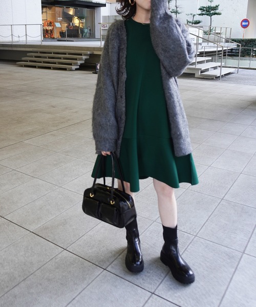 VIS（ビス）の「ダブルポケット横長ボストンバッグ（ボストンバッグ・レディース・シルバー/ブラック・FREE）」の19枚目の写真