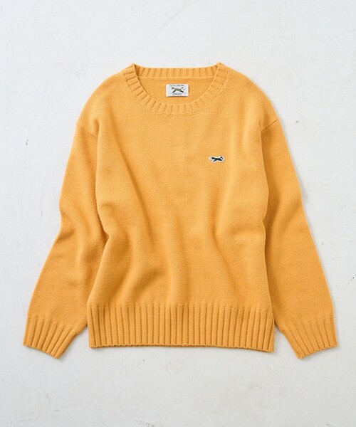FREAK'S STORE(フリークスストア)の「TOWN CRAFT × FREAK'S STORE/タウンクラフト 別注ベーシック ニット プルオーバー(ニット/セーター・レディース・オリーブ/マスタード/ネイビー/ブラック/レッド/オフホワイト・フリ-)」の1枚目の写真