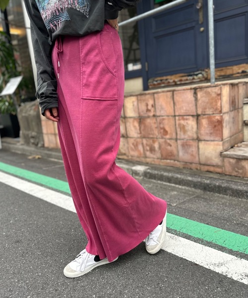 mi via loca（ミヴィアロカ）の「ピグメントバイオ加工バックスリットスカート（スカート・レディース・グレー/ピンク/スミクロ・FREE）」の19枚目の写真