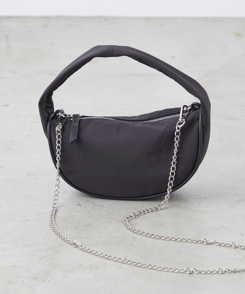 COLONY 2139（コロニートゥーワンスリーナイン）の「チェーンショルダーボンディングバッグ（ショルダーバッグ・レディース・ブラック/オフホワイト・FREE）」の19枚目の写真