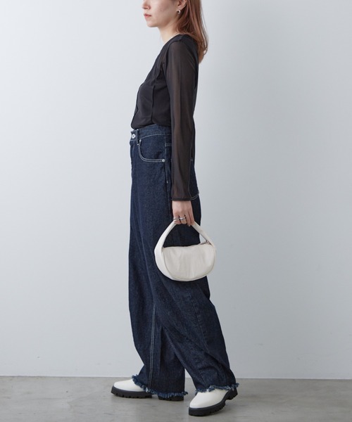 COLONY 2139（コロニートゥーワンスリーナイン）の「チェーンショルダーボンディングバッグ（ショルダーバッグ・レディース・ブラック/オフホワイト・FREE）」の15枚目の写真