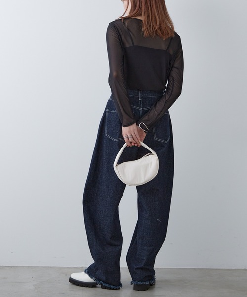 COLONY 2139（コロニートゥーワンスリーナイン）の「チェーンショルダーボンディングバッグ（ショルダーバッグ・レディース・ブラック/オフホワイト・FREE）」の17枚目の写真