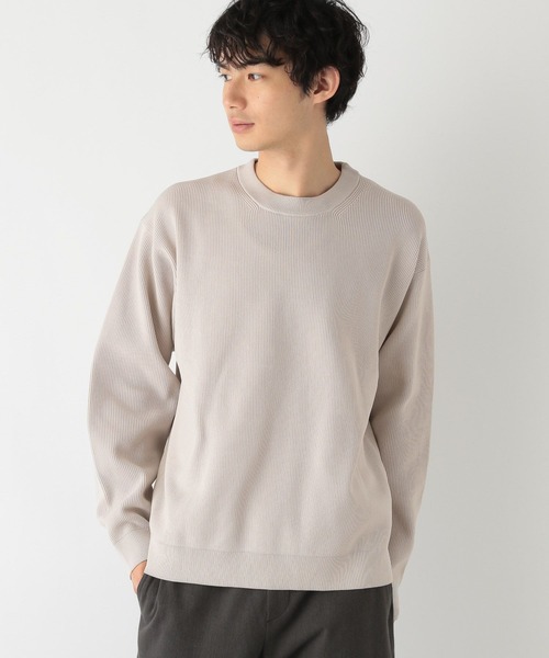 GLOBAL WORK(グローバルワーク)の「リッチライトニットプルオーバー/971898(ニット/セーター・メンズ・グレー系その他/オフホワイト/ブラック/ダークブルー/カーキ・SMALL/X-LARGE/LARGE/MEDIUM)」の4枚目の写真