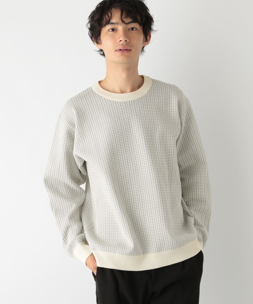 GLOBAL WORK(グローバルワーク)の「リッチライトニットプルオーバー/971898(ニット/セーター・メンズ・グレー系その他/オフホワイト/ブラック/ダークブルー/カーキ・SMALL/X-LARGE/LARGE/MEDIUM)」の2枚目の写真