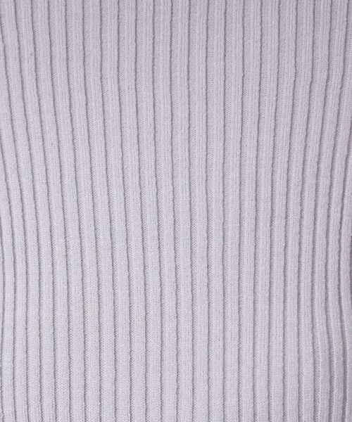 GALLEST（ギャレスト）の「ボトルネックリブニット（ニット/セーター・レディース・オフホワイト/オレンジ/ライトパープル/ブラック/グレー・38）」の13枚目の写真