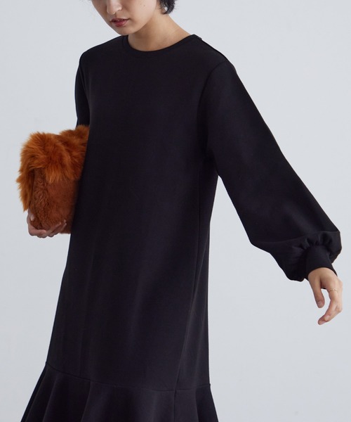 for/c（フォーシー）の「ダンボールマーメイドワンピース【サスティナブル】（ワンピース・レディース・ブラック/ネイビー・L/LL/M）」の6枚目の写真