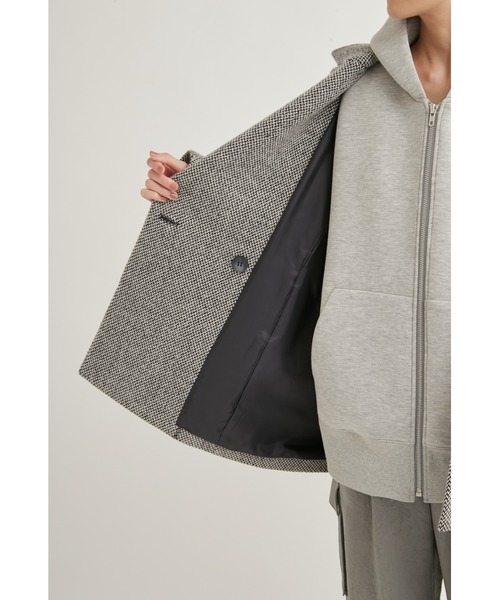 emmi（エミ）の「【emmi atelier】ecoツィードショートコート