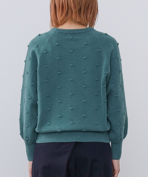 BEAMS HEART(ビームスハート)の「BEAMS HEART / ポップコーンジャカード ニットプルオーバー(ニット/セーター・レディース・レッド/グリーン/アイボリー・FREE)」の18枚目の写真