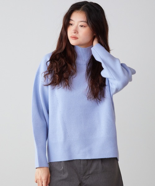 ニット/セーター ADAWAS CASHMERE BLENDED C/N ADAWAS - CASHMERE BLENDED MOCK-NECK TOP / カシミヤ混モックネック