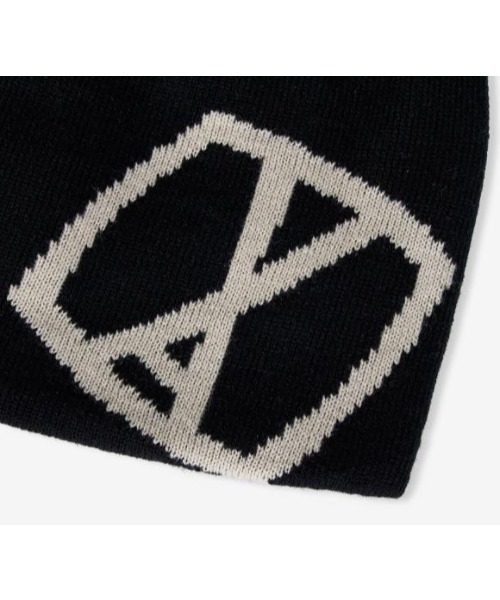 VARZAR(バザール)の「VARZAR(バザール)/VA Square Jacquard Beanie/Y2K スクエア ロゴ ジャガード ビーニー ニット帽(ニットキャップ/ビーニー・レディース・グレー/ブルー/ブラック・FREE)」の18枚目の写真