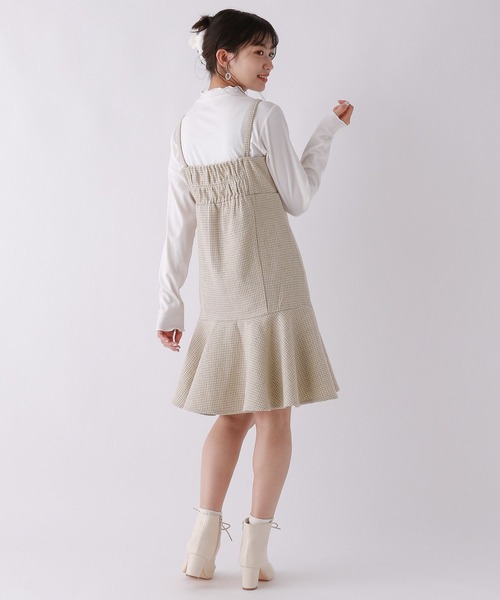 repipi armario（レピピ アルマリオ）の「ビスチェキャミワンピース（ワンピース・キッズ・ベージュ/グレー・MEDIUM/SMALL/LARGE）」の7枚目の写真