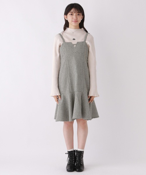 repipi armario（レピピ アルマリオ）の「ビスチェキャミワンピース（ワンピース・キッズ・ベージュ/グレー・MEDIUM/SMALL/LARGE）」の8枚目の写真