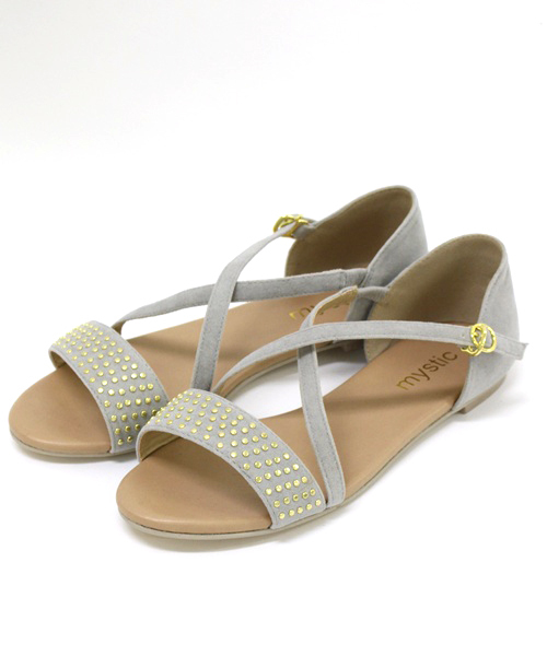 mystic（ミスティック）の「スタッズペタンコサンダル（サンダル・レディース・ブラック/グレー/ネイビー/キャメル・38/37/36）」の12枚目の写真