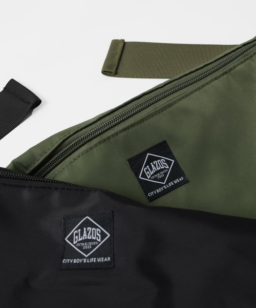 GLAZOS（グラソス）の「【大人向けサイズあり】ボストン型メッセンジャーバッグ（バックパック/リュック・キッズ・ブラック/カーキ・フリー）」の9枚目の写真