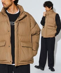 FIRST DOWN | FIRST DOWN × Firsthand/ファーストダウン 別注デタッチャブルダウンジャケット / 2WAYダウンジャケット / ダウンベスト(ダウンジャケット/コート)