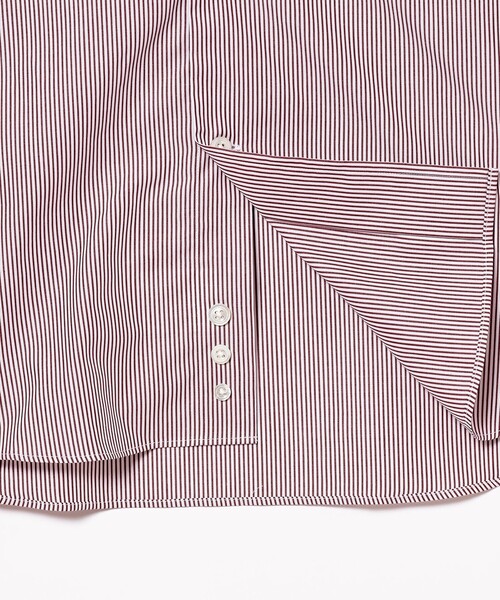 BEAMS F（ビームスエフ）の「BEAMS F / ペンシルストライプ ワイドカラーシャツ（シャツ/ブラウス・メンズ・ワイン・41/42/39/40/37/38）」の8枚目の写真