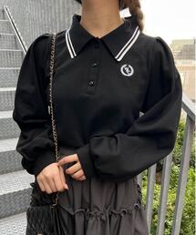 PHILLY（フィリー）の「【PHILLY】パフスリーブラインポロシャツ（Tシャツ/カットソー）」