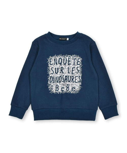 BeBe（ベベ）の「ロゴ刺しゅうトレーナー(90~150cm)（スウェット・キッズ・ネイビー/グレー・130cm/120cm/110cm/100cm/140cm/90cm/150cm）」の10枚目の写真