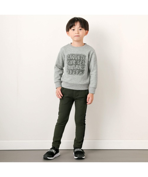 BeBe（ベベ）の「ロゴ刺しゅうトレーナー(90~150cm)（スウェット・キッズ・ネイビー/グレー・130cm/120cm/110cm/100cm/140cm/90cm/150cm）」の5枚目の写真