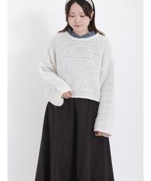 Samansa Mos2 | モヘヤ調プルオーバーニット(ニット/セーター)