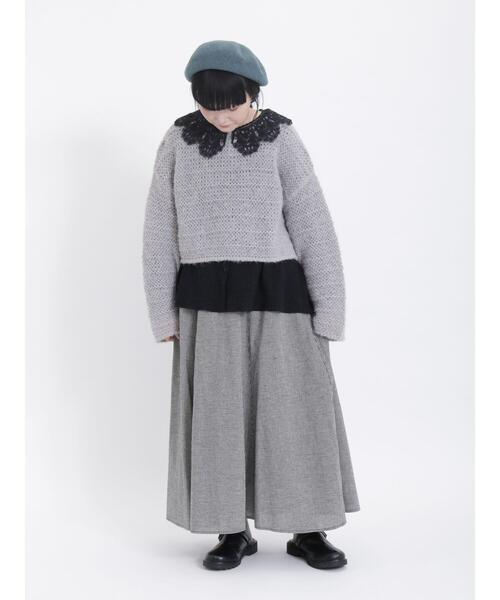 Samansa Mos2(サマンサ モスモス)の「モヘヤ調プルオーバーニット(ニット/セーター・レディース・オレンジ/グリーン/グレー/キナリ・F)」の13枚目の写真